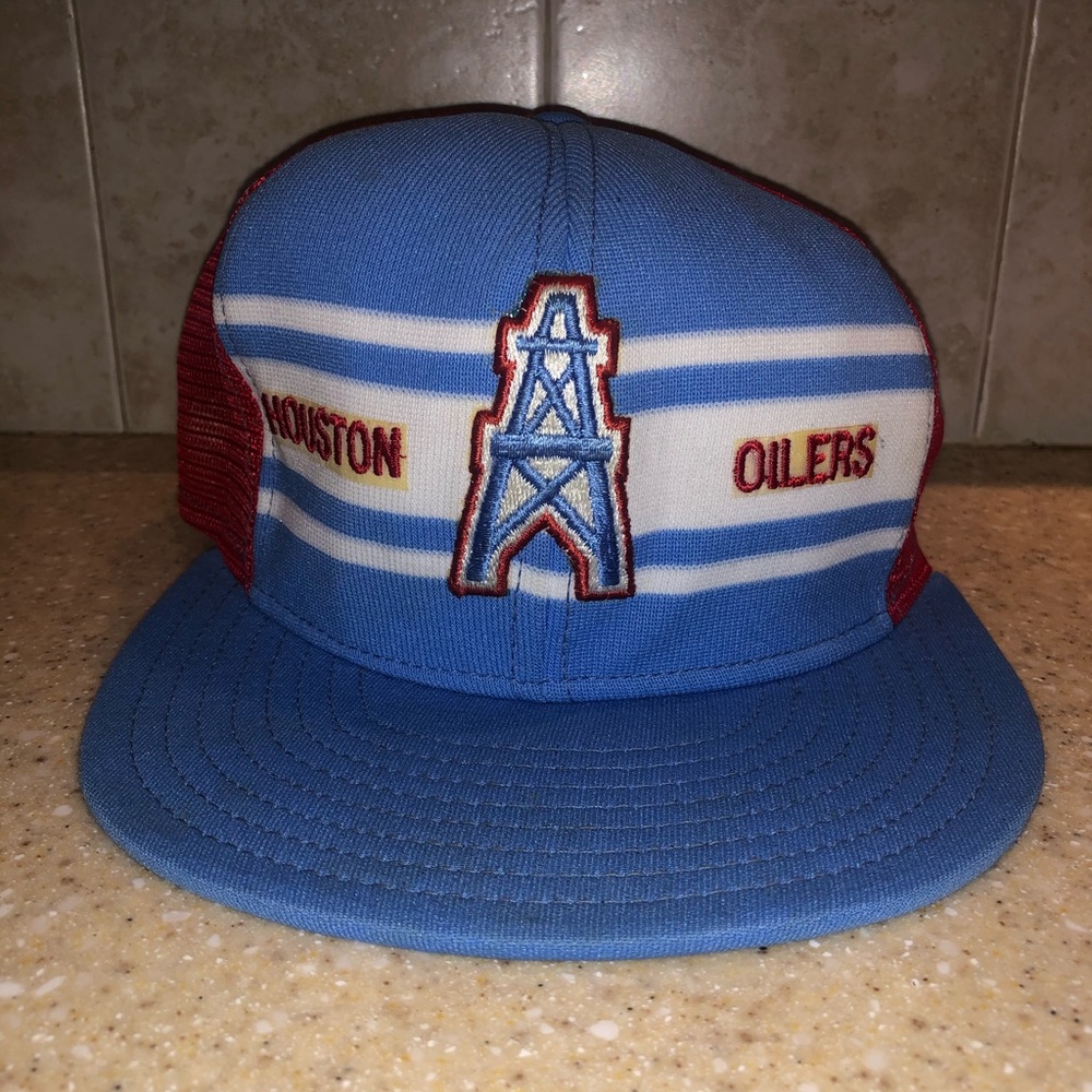 Authentic Vintage Houston Oilers trucker hat
